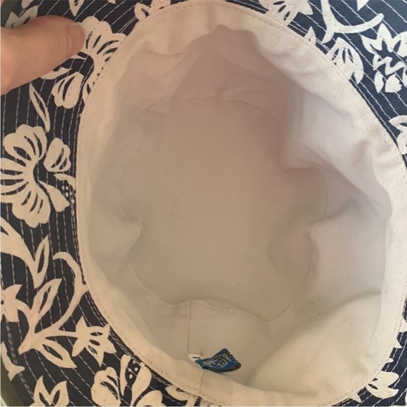 Hawaiian Headwear Khaki Bucket‎ Hat Aloha Floral Printed Band Size M - Picture 4 of 4